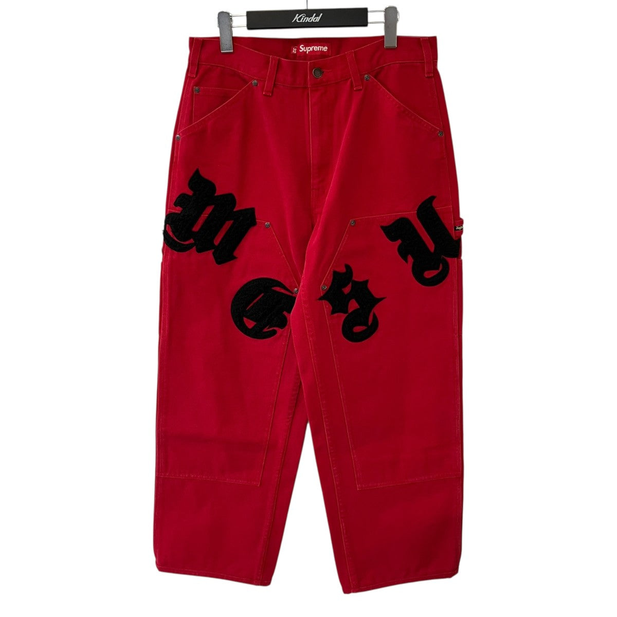 Supreme Old English Canvas Double Kneeペインターパンツ 古着・中古-1枚目のアイテム画像