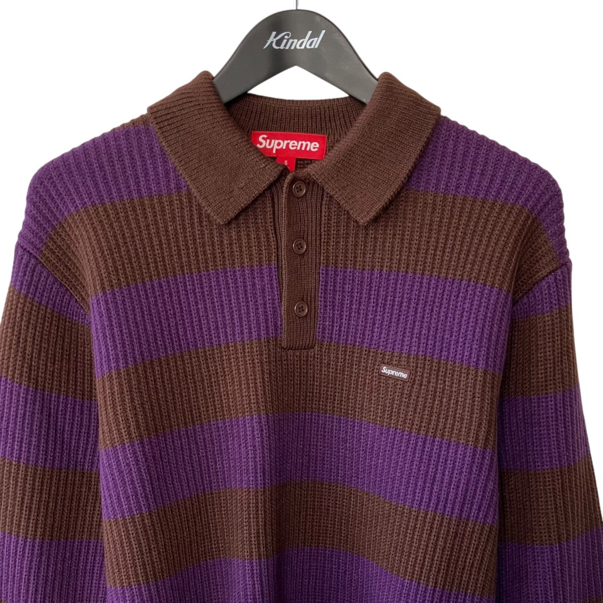 Supreme SMALL BOX SWEATER POLOニットポロシャツ 古着・中古-2枚目のアイテム画像