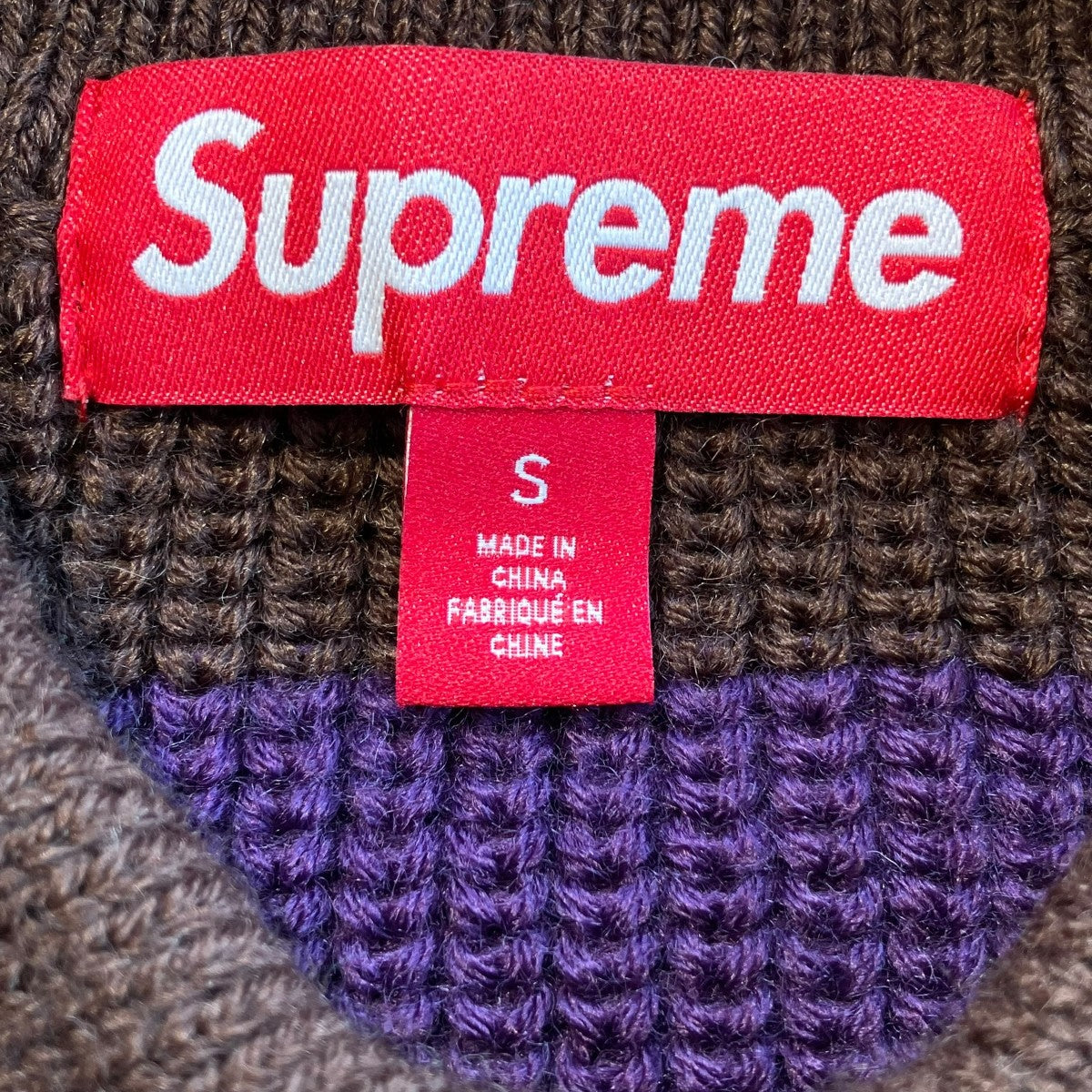 Supreme SMALL BOX SWEATER POLOニットポロシャツ 古着・中古-6枚目のアイテム画像