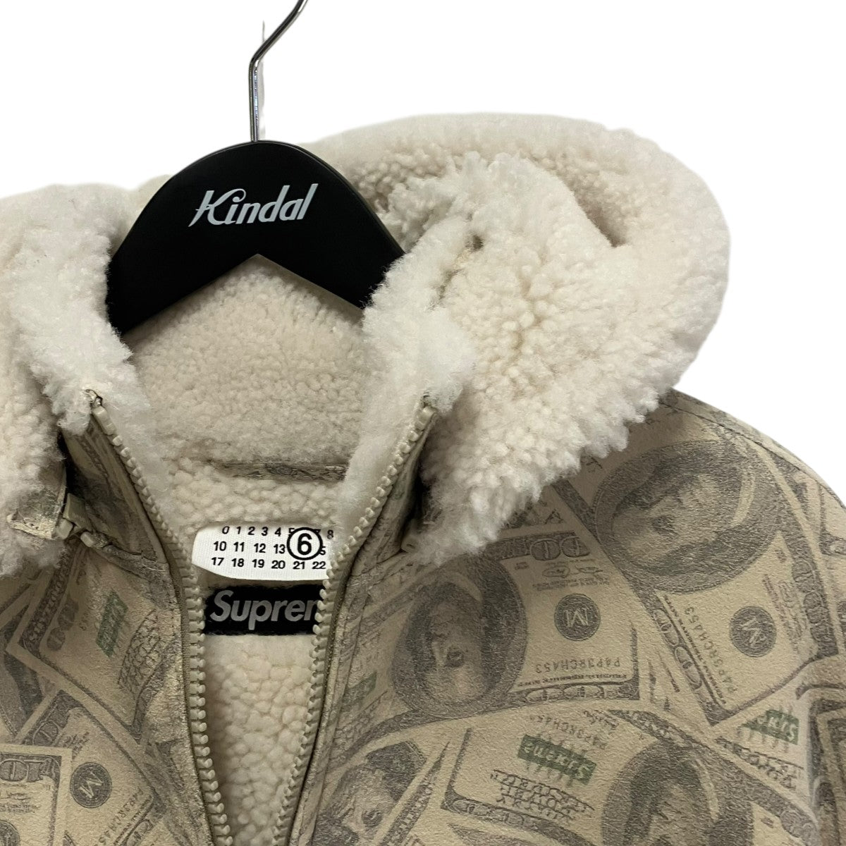 Supreme MM6 Hooded Shearling Bomber Jacketムートンジャケット 古着・中古-3枚目のアイテム画像