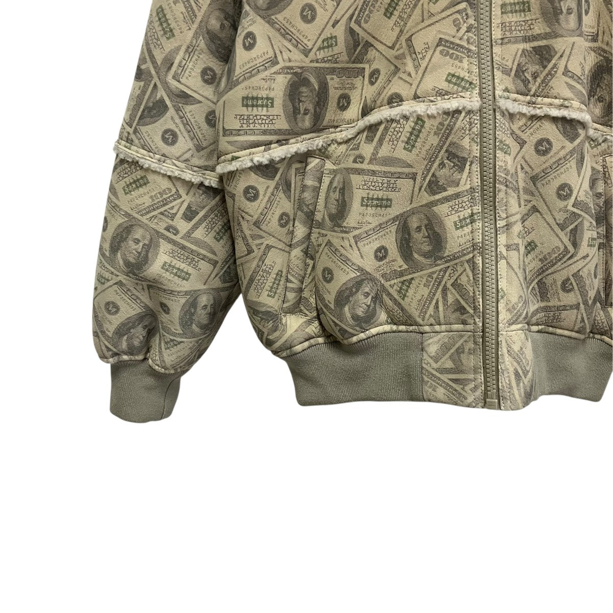 Supreme MM6 Hooded Shearling Bomber Jacketムートンジャケット 古着・中古-4枚目のアイテム画像