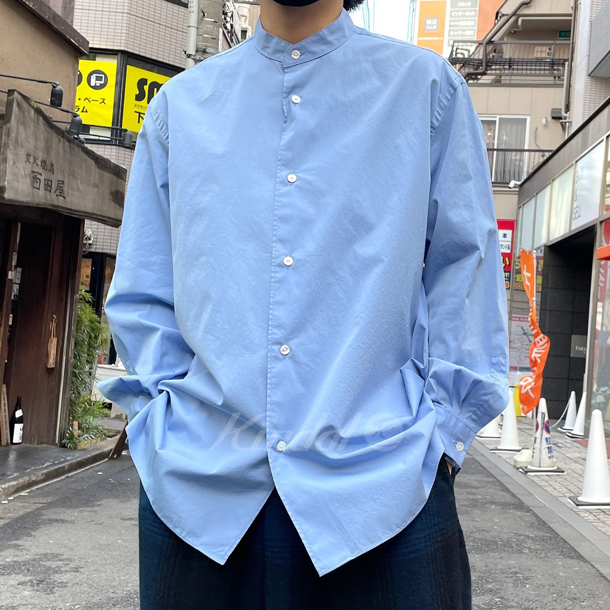 A．PRESSE(ア プレッセ) 21AW Band Coller Shirtバンドカラーシャツ ...