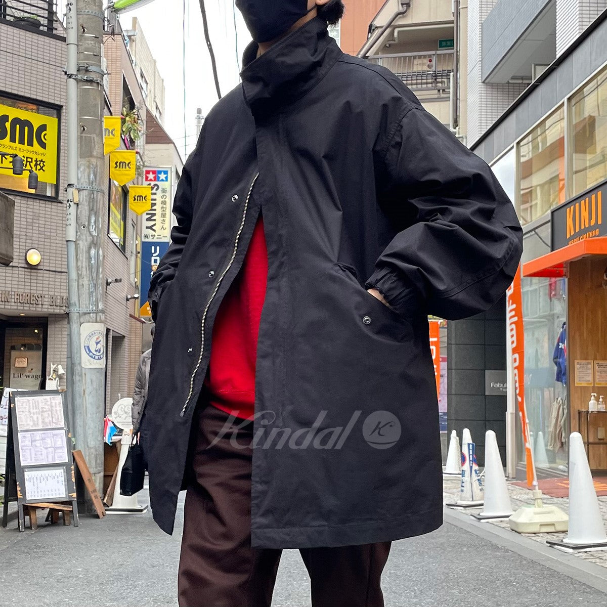 22SS COTTON NYLON OXFORD SHORT MODS COAT