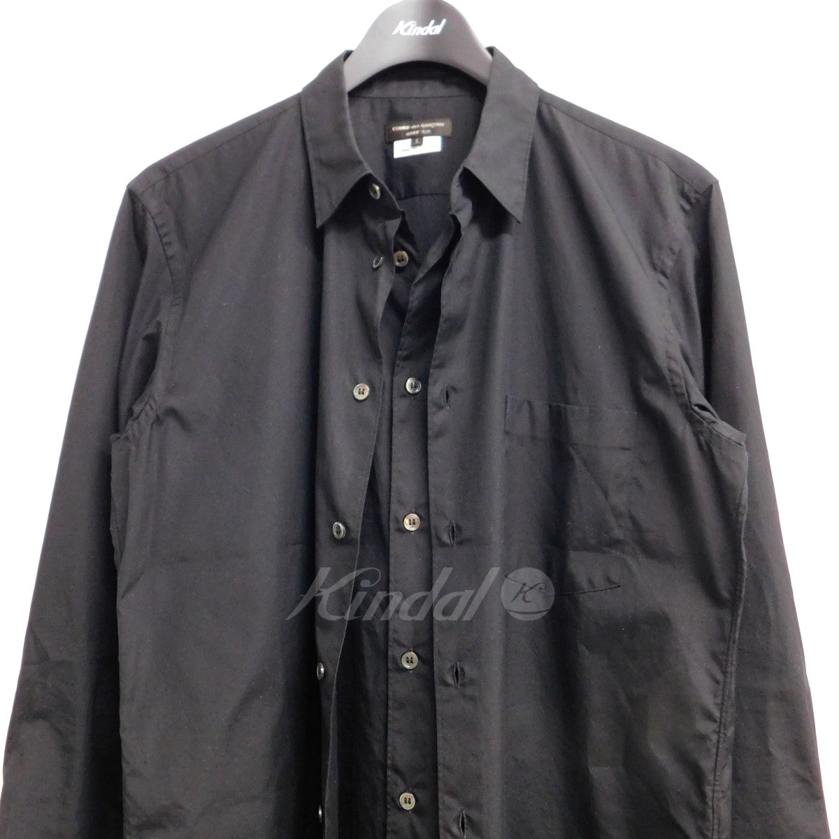 COMME des GARCONS HOMME PLUS(コムデギャルソンオムプリュス) 2020AW フロントレーヤードデザインシャツ PF-B009  ブラック サイズ S｜【公式】カインドオルオンライン ブランド古着・中古通販【kindal】