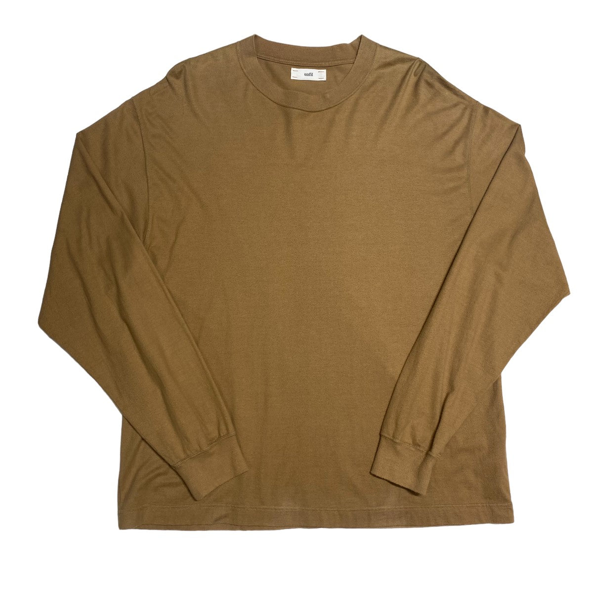 cotton flannel jersey crewneck pullover 長袖Tシャツ