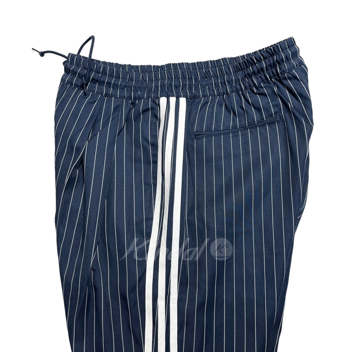 Noah(ノア) ×adidas Double-pleat Drawstring Pant ストライプパンツ