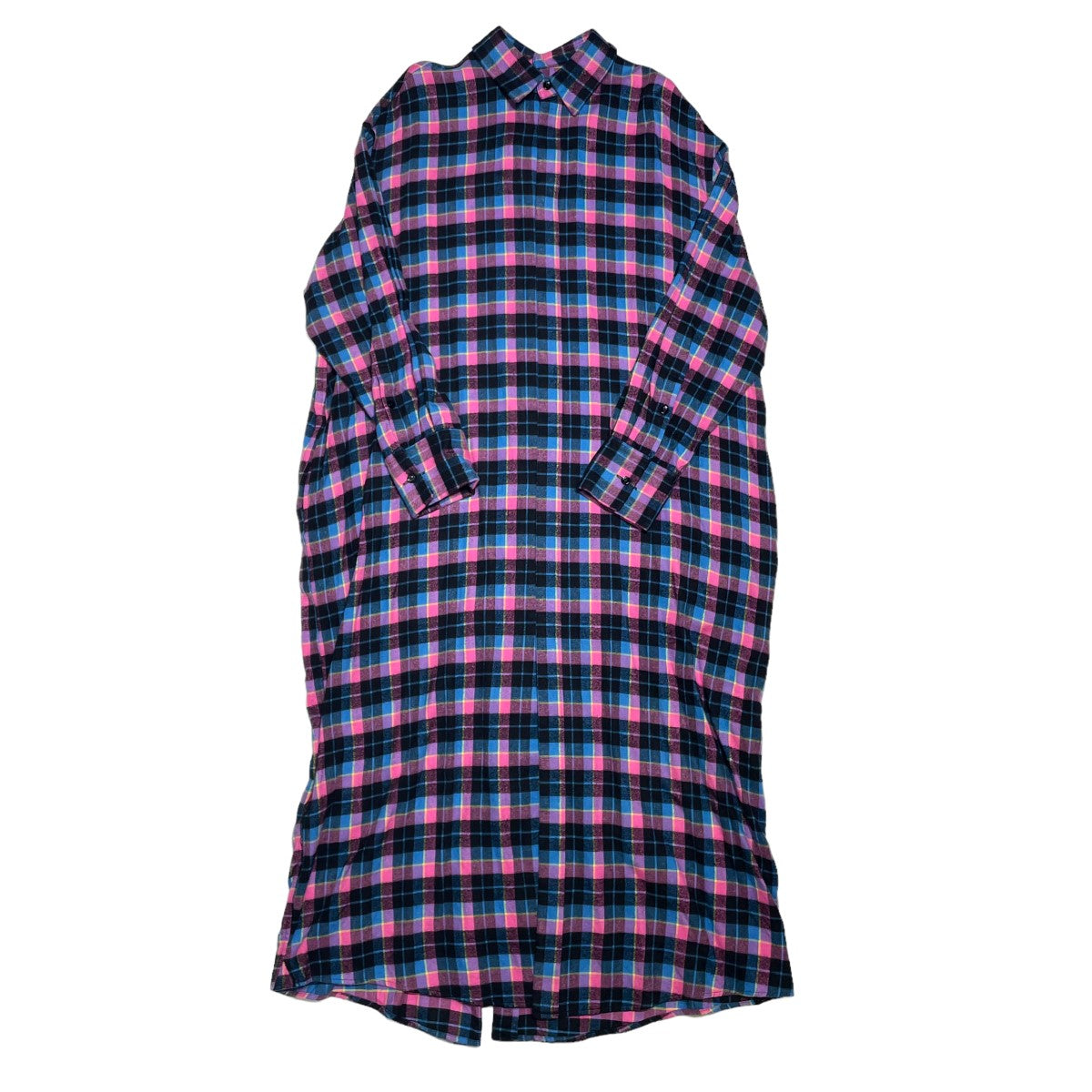 silknel check wafuku maximum shirt シャツワンピース