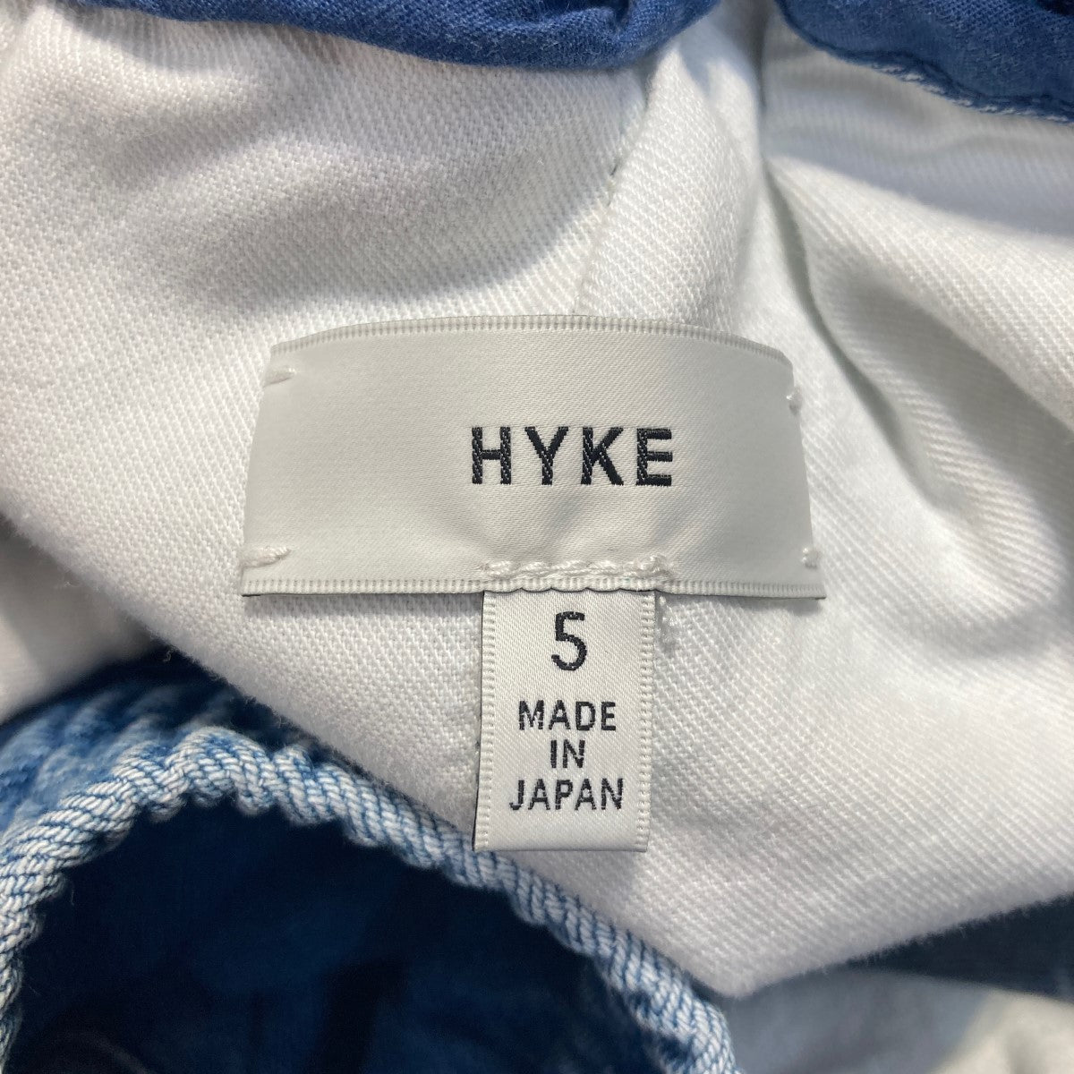 HYKE(ハイク) 2023SS DENIM TAPERED PANTSテーパードデニムパンツ インディゴ サイズ 5｜【公式】カインドオルオンライン  ブランド古着・中古通販【kindal】