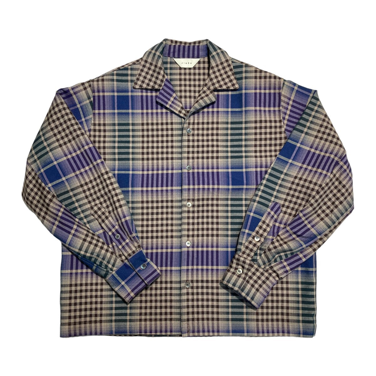 Check Open Collar Shirt