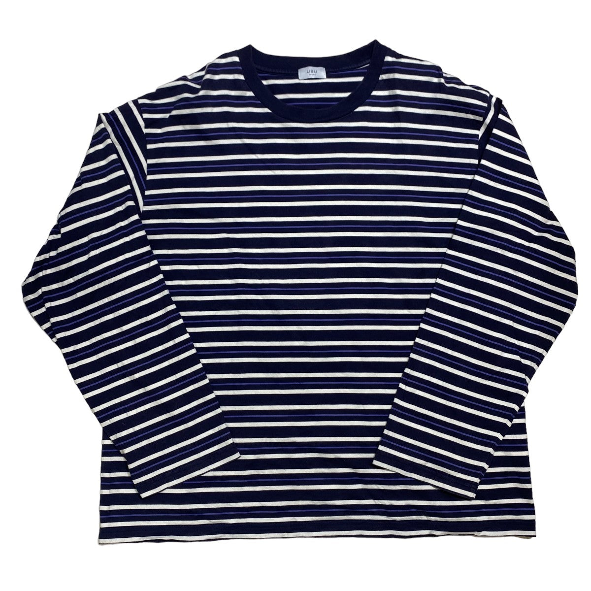 COTTON BORDER CREW NECK L／S BORDER TEE