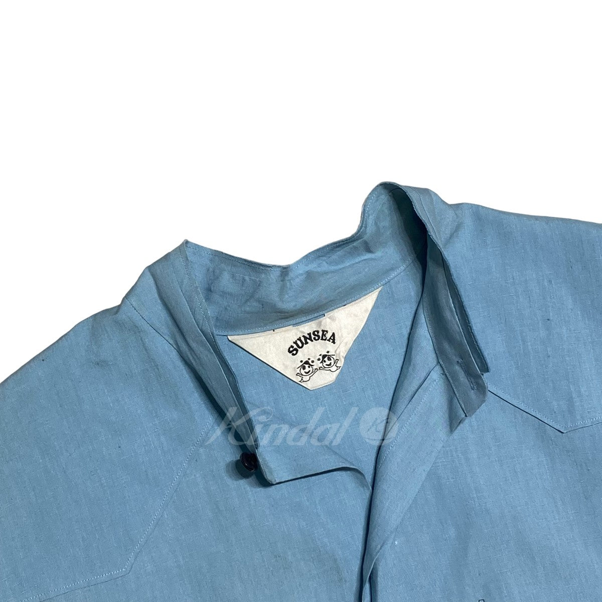 sunsea(サンシー) LINEN ZIP SHIRT リネンジップシャツ