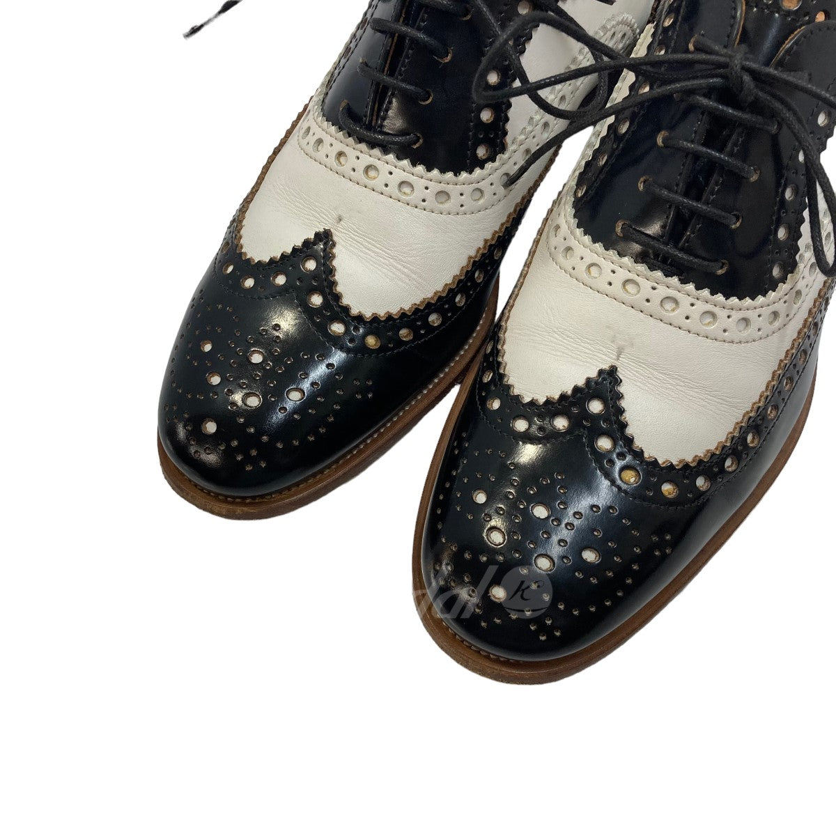 Church's(チャーチ) Burwood レザーシューズ ブラック×ホワイト