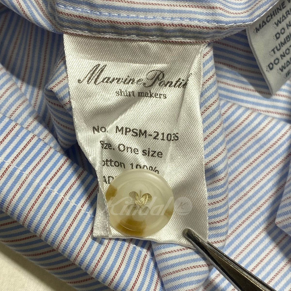 Marvine Pontiak shirt makers(マービンポンティアックシャツメイカーズ) Auggie P／O SH  オープンカラーシャツ／B 2103S