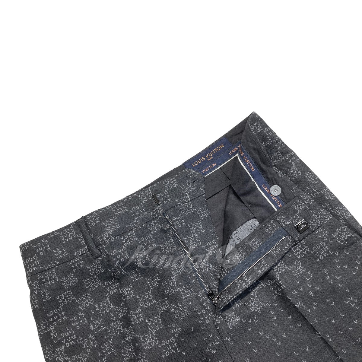 LOUIS VUITTON(ルイヴィトン) 22AW ダミエスプレッド ウールスラックス パンツ／hnp04w hnp04w グレー サイズ  15｜【公式】カインドオルオンライン ブランド古着・中古通販【kindal】