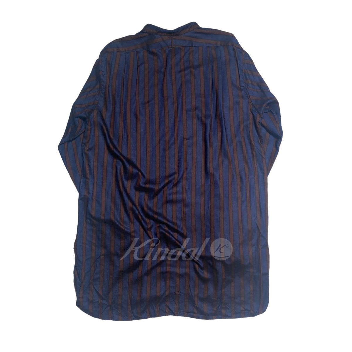 Rob Wine Stripe テンセルストライプバンドカラーシャツ／SHIRT077