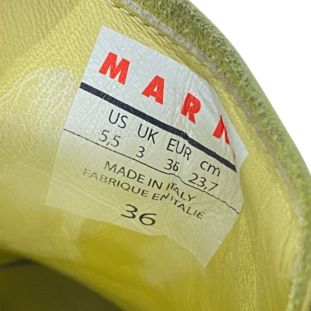 未使用に近い】マルニ MARNI スニーカー ピンク タグ有り 箱付 25cm
