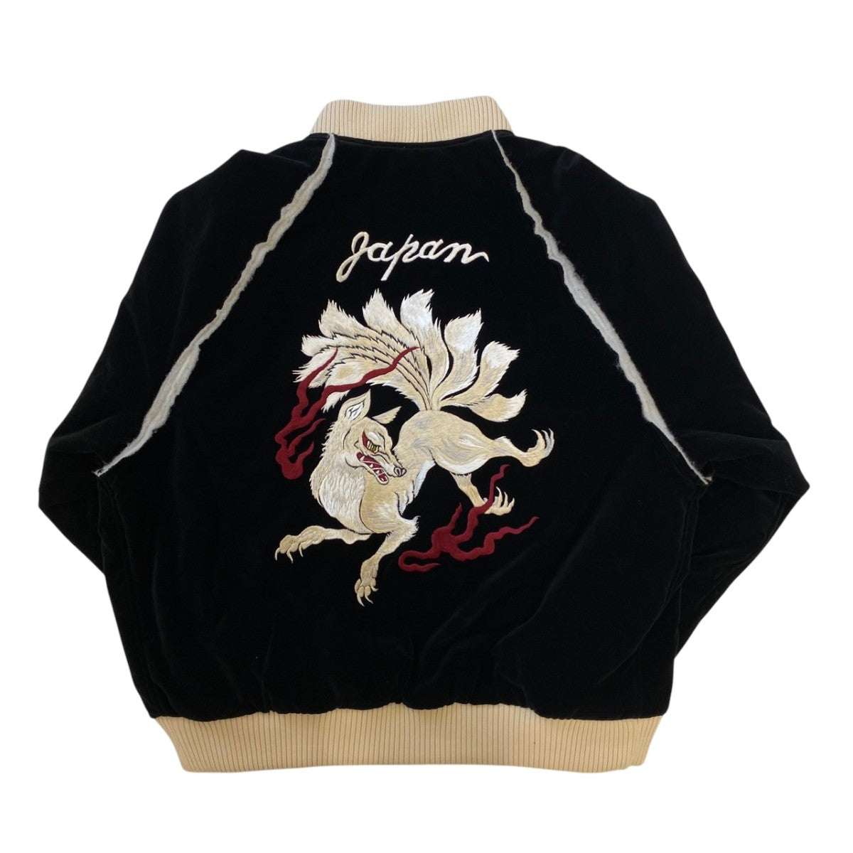 Velveteen Fox Embroidered Sourvenir Jktベロア スカジャンPD23AJ06