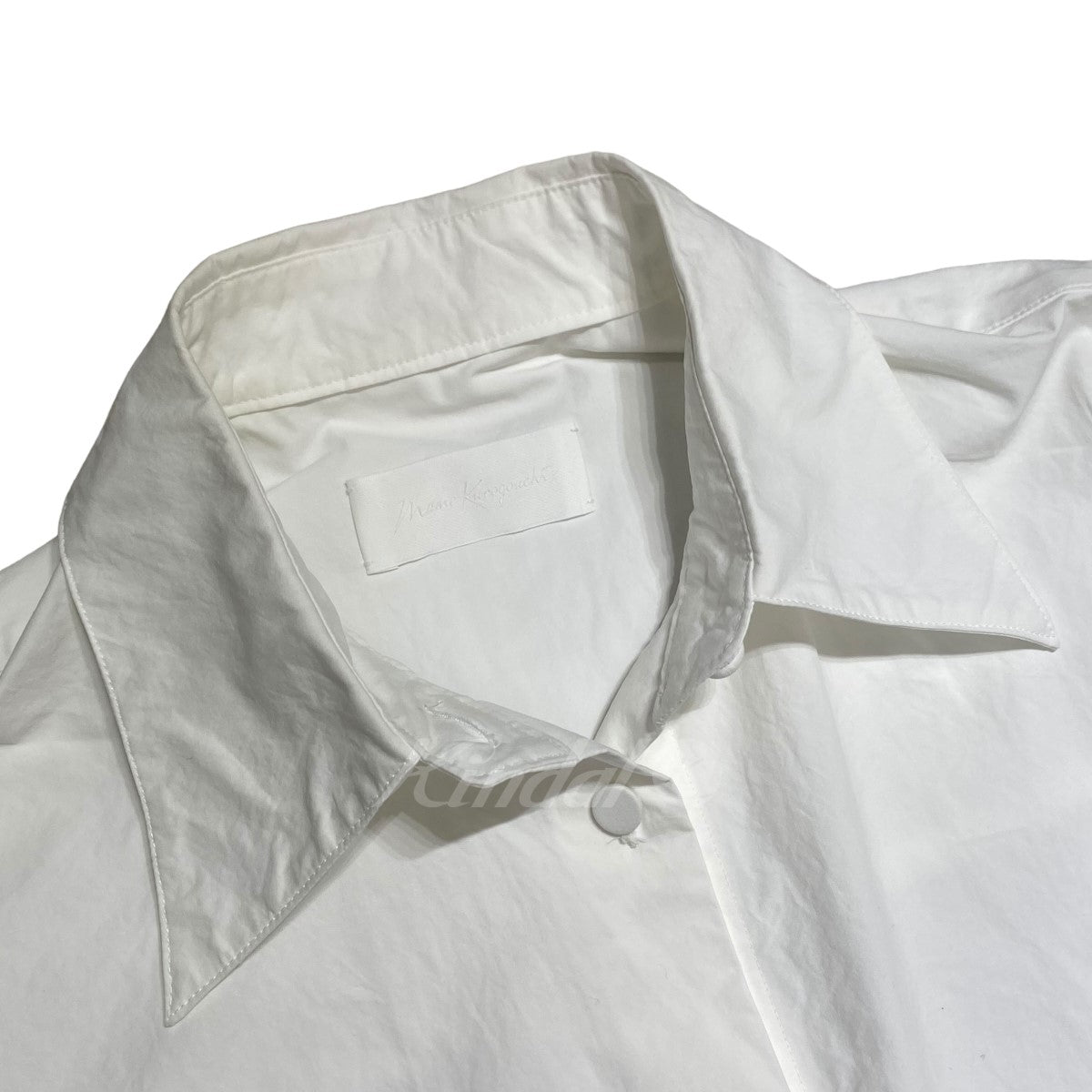 mame kurogouchi(マメクロゴウチ) Nidom Cotton Oversized Shirt オーバーサイズシャツ ホワイト サイズ: 2