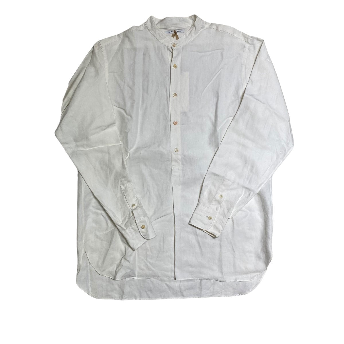 MAATEE＆SONS(マーティーアンドサンズ) 極上LINEN厚PULLOVER SHIRTSプルオーバーシャツMT3103-0605A  MT3103-0605A ホワイト サイズ 2｜【公式】カインドオルオンライン ブランド古着・中古通販【kindal】