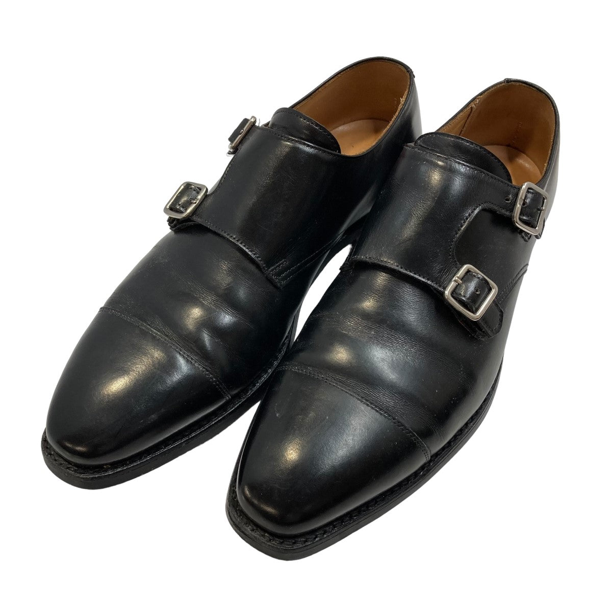 Crockett ＆ Jones(クロケット＆ジョーンズ) Lowndes ダブルモンクレザーシューズ ブラック サイズ  6E(25.0cm)｜【公式】カインドオルオンライン ブランド古着・中古通販【kindal】