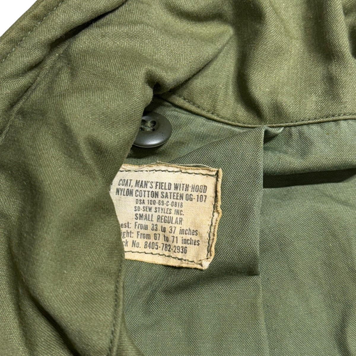 ユーエスアーミーの60S M65フィールドジャケット 8405-782-2936です。 US ARMY 古着・中古 アウター アイテム