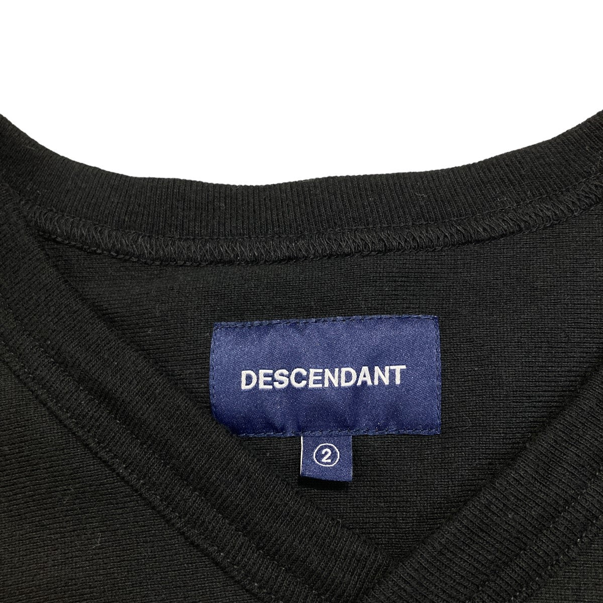 DESCENDANT(ディセンダント) フットボールTシャツ ブラック