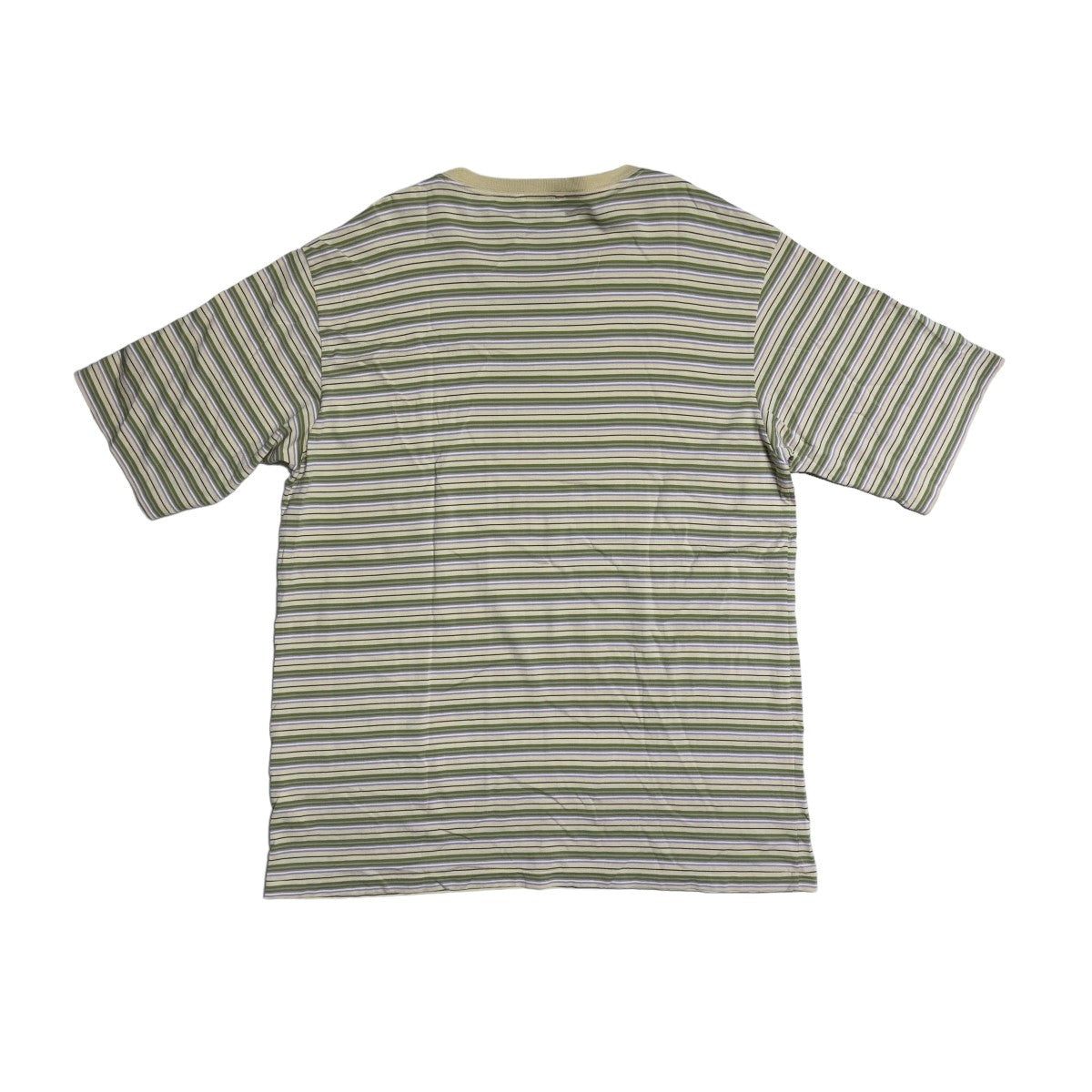 AURALEE(オーラリー) 24SSHARD TWIST COTTON BORDER TEEボーダー半袖TシャツA24ST02BR  A24ST02BR ベージュ×グリーン サイズ 5｜【公式】カインドオルオンライン ブランド古着・中古通販【kindal】