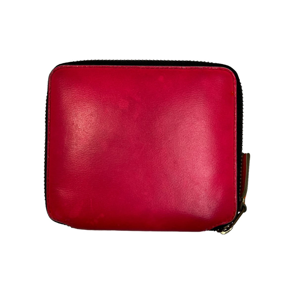 コムデギャルソンのSUPER FLUO LEATHER 二つ折りジップ財布です。 COMME des GARCONS 古着・中古 財布・小物 アイテム