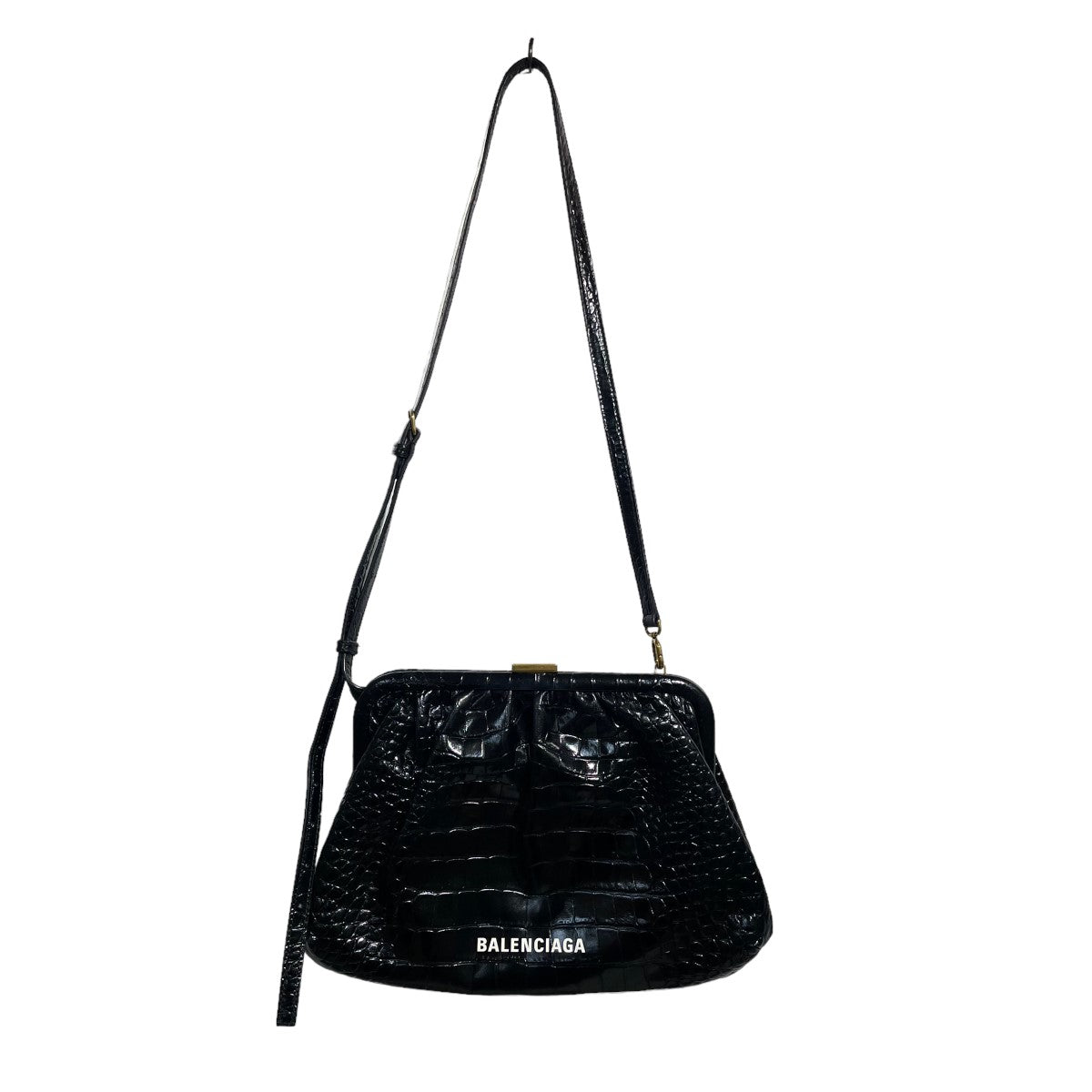 BALENCIAGA(バレンシアガ) Crocker Cloud Shoulder Bagショルダーバッグ 638540  ブラック｜【公式】カインドオルオンライン ブランド古着・中古通販【kindal】