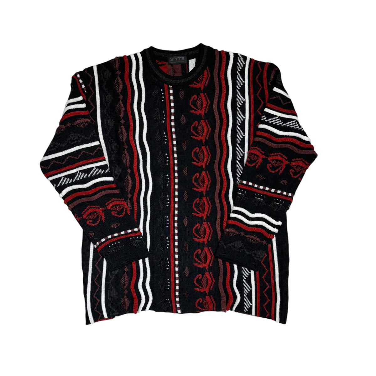 BULKY WOOL 3D MULTI-COLOR PULLOVER KNITプルオーバーニットUV-K10-613