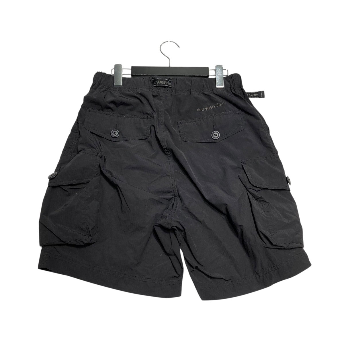 and wander アンドワンダー ブラック 574-0242070 alpha AIR long pants 2 ブラック 2 ボトムス ナイロン メンズ 中古 Alpha air long pants-アルファエアロングパンツ-and wander