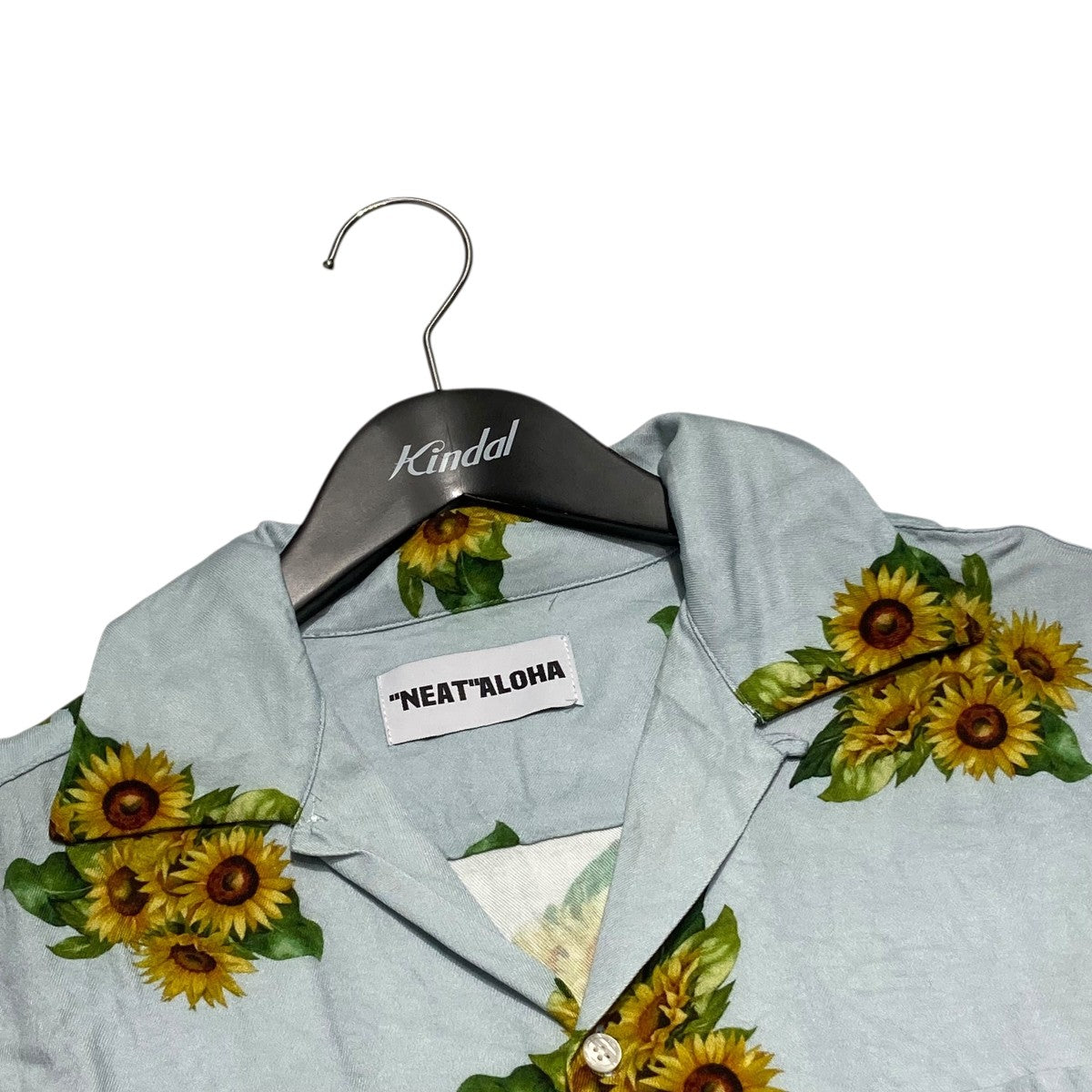 NEAT ALOHA rayon s s shirt SUNFLOWERアロハシャツ 古着・中古-3枚目のアイテム画像