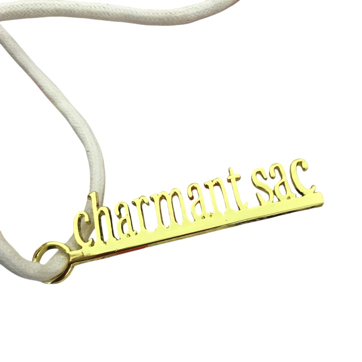Charmant sacフリンジ巾着　アイボリー　シャルマントサック 2025年最新】シャルマントサック フリンジの人気アイテム - メルカリ