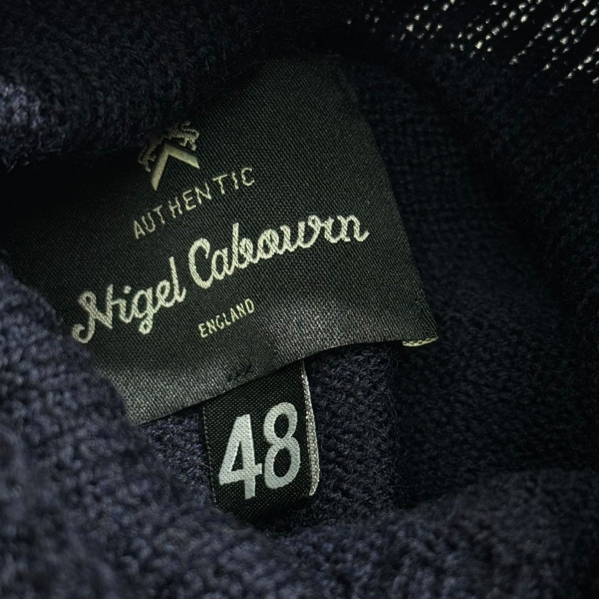 NIGEL CABOURN(ナイジェルケーボン) ハイネックニット ネイビー サイズ 48｜【公式】カインドオルオンライン  ブランド古着・中古通販【kindal】