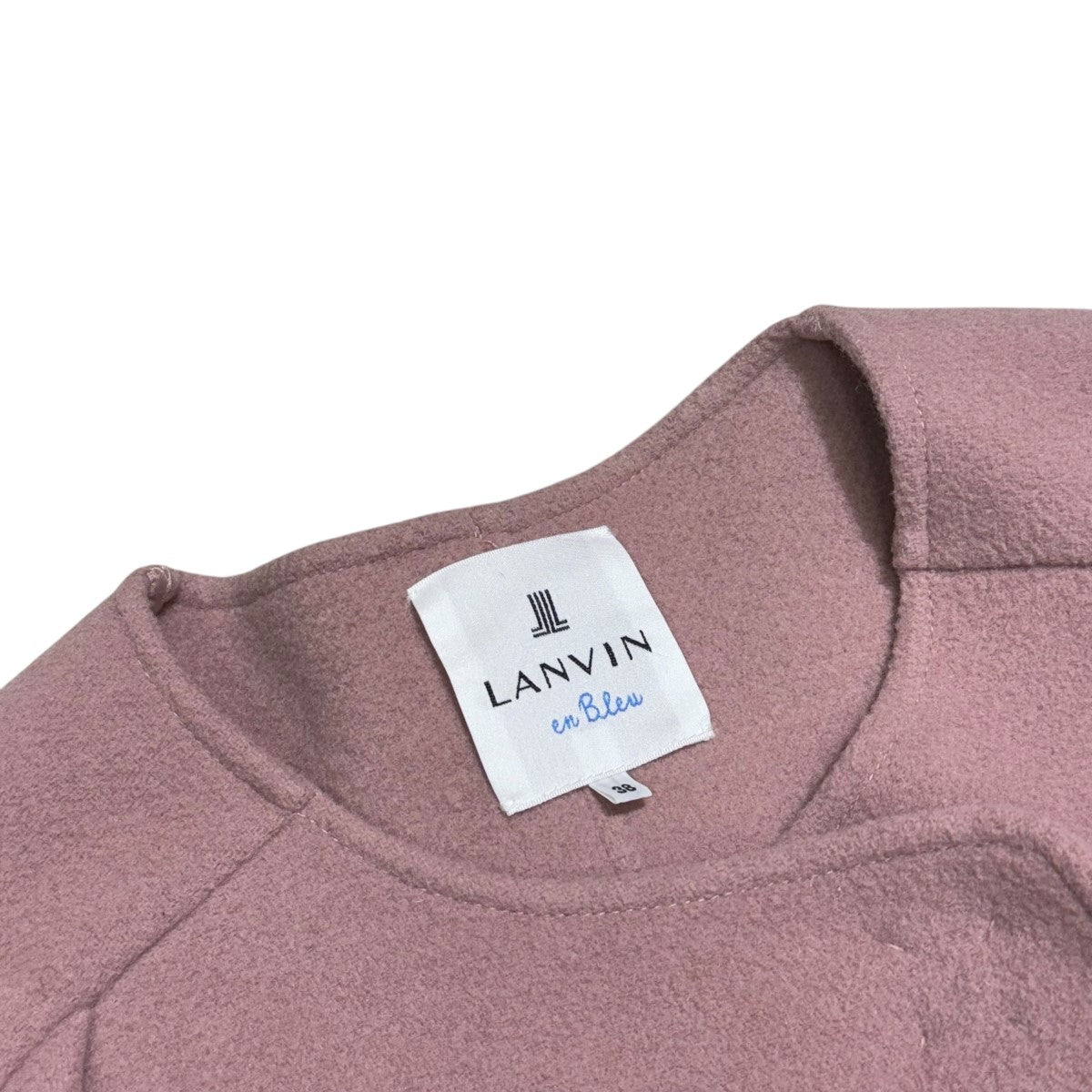 ランバンオンブルーのストール付き タックスリーブ ウールジャケット 3196107です。 LANVIN en Bleu 古着・中古 アウター アイテム