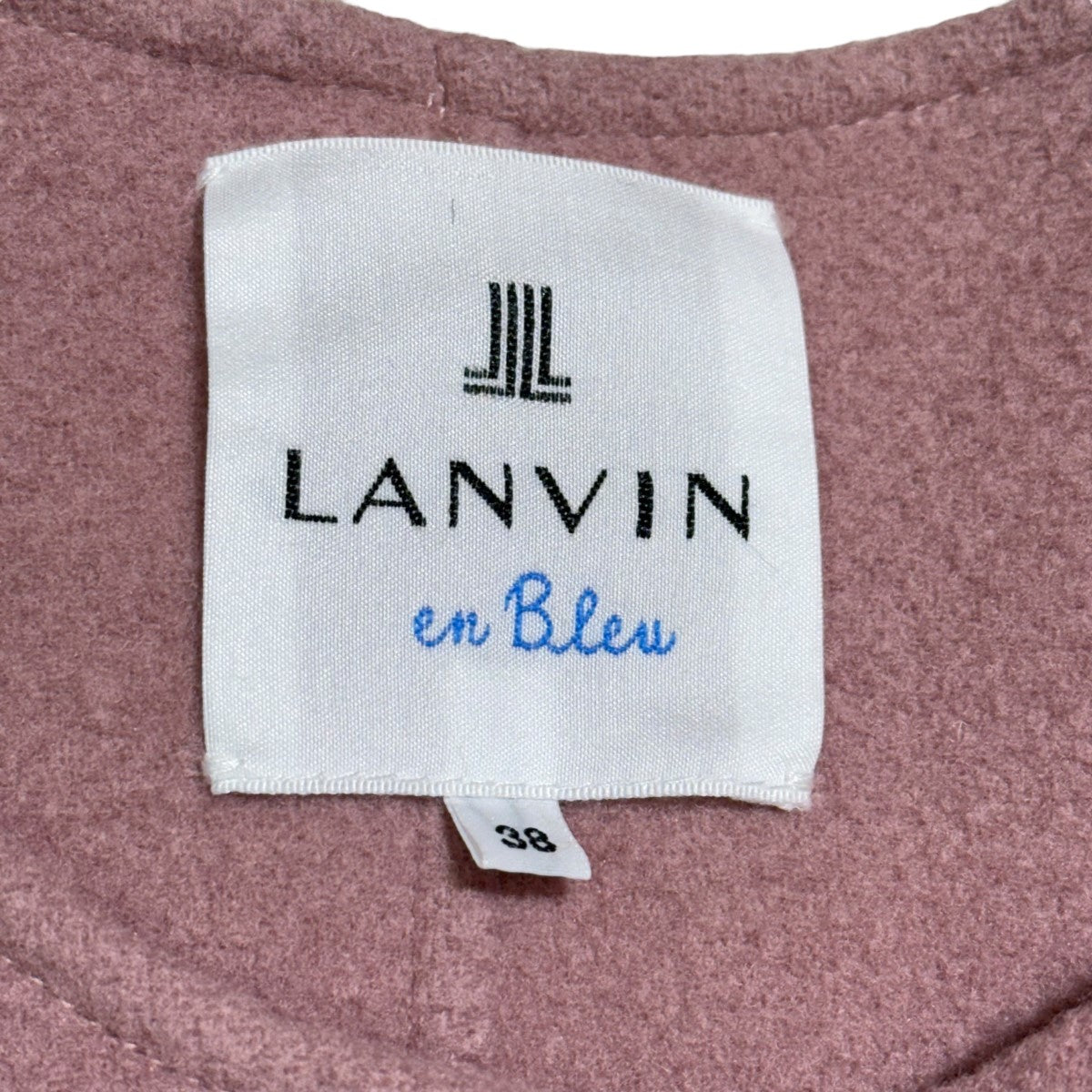 ランバンオンブルーのストール付き タックスリーブ ウールジャケット 3196107です。 LANVIN en Bleu 古着・中古 アウター アイテム