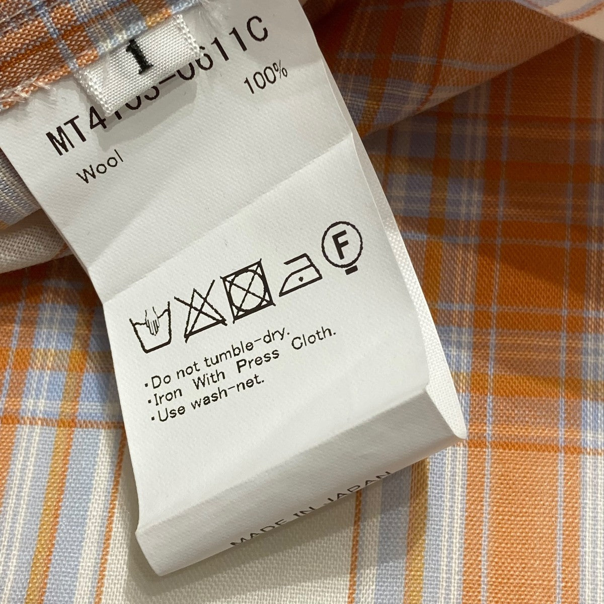 MAATEE＆SONS チェック長袖シャツMT4103-0611C 古着・中古-5枚目のアイテム画像