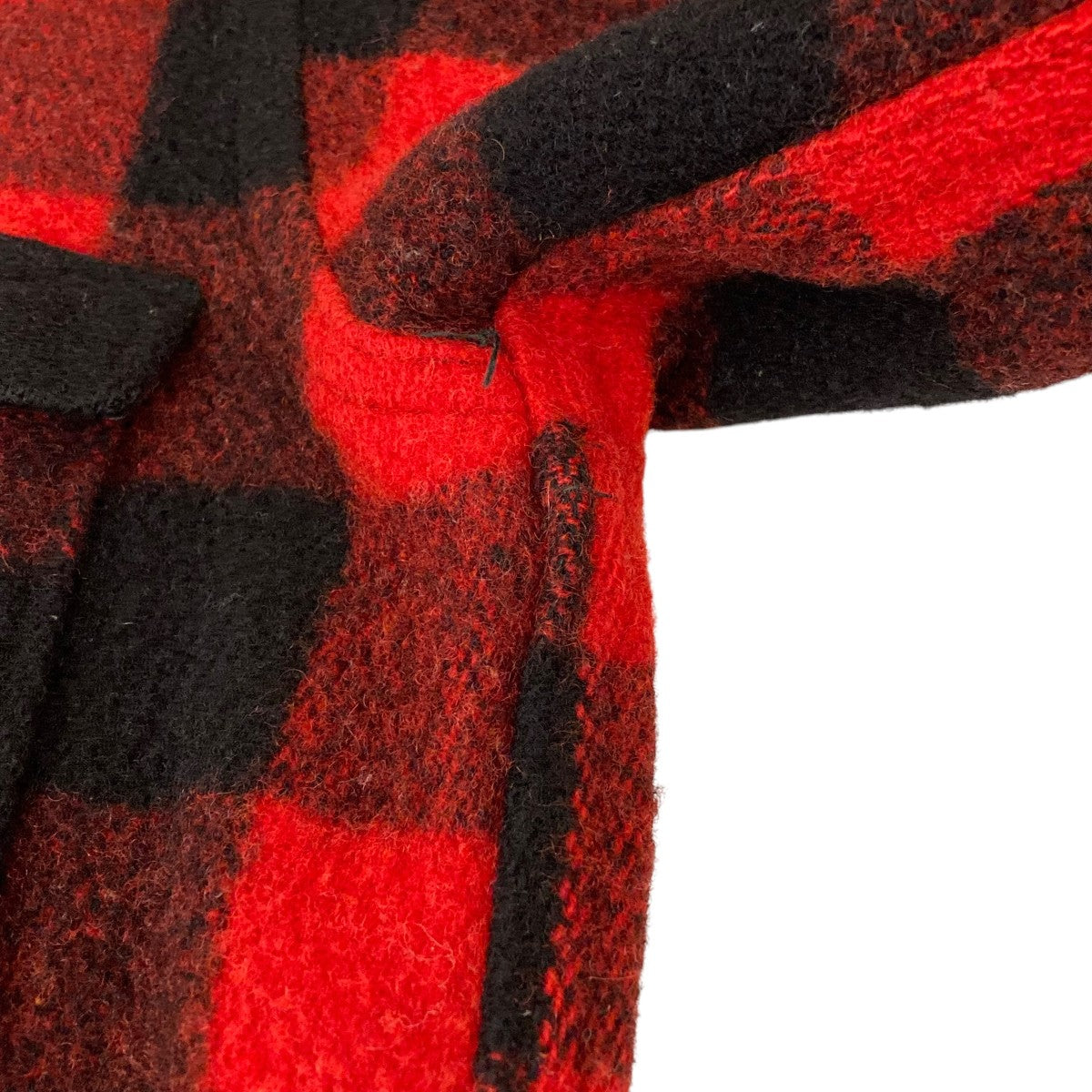 WOOLRICH(ウールリッチ) 黒タグチェック長袖シャツ レッド