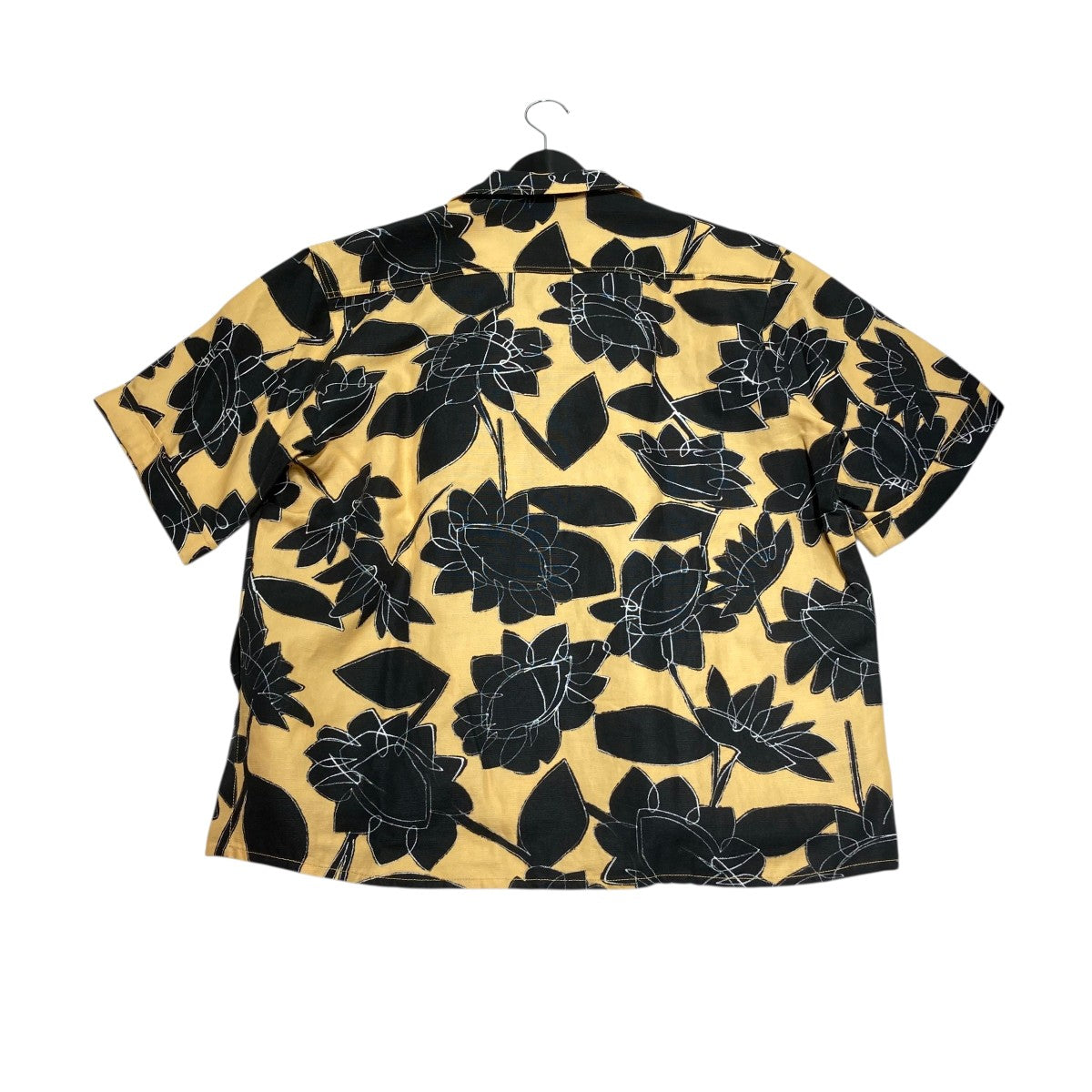 ジャックムス　シャツ JACQUEMUS(ジャックムス) 総柄オープンカラーシャツ イエロー