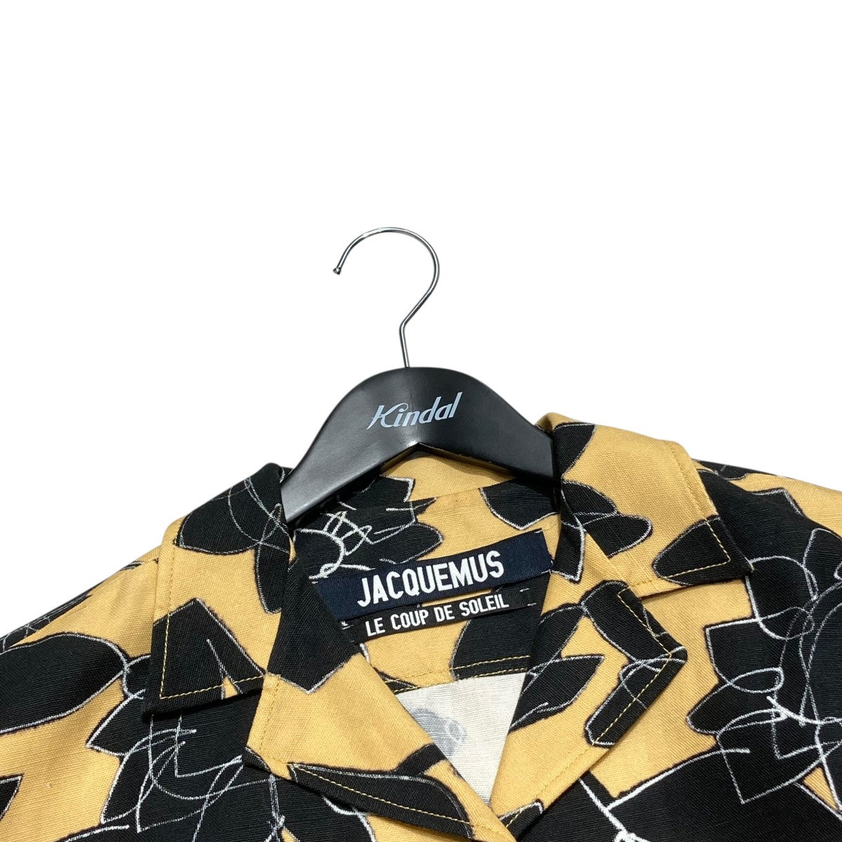 JACQUEMUS(ジャックムス) 総柄オープンカラーシャツ イエロー