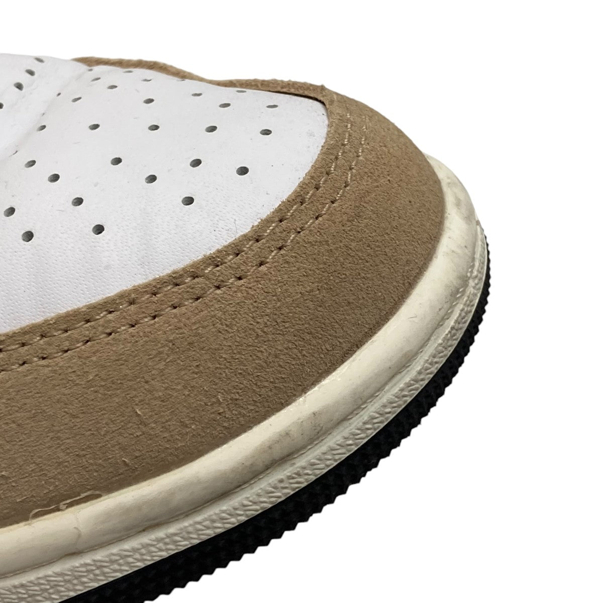 NIKE(ナイキ) ハイカットスニーカー ベージュ×ホワイト サイズ 25.0cm 