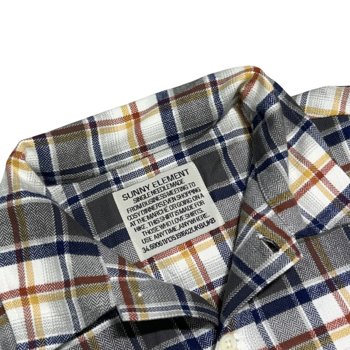 SUNNY ELEMENT サニーエレメント プルオーバーシャツ 綿シルク L SUNNY ELEMENT サニーエレメント プルオーバーシャツ 綿シルク L
