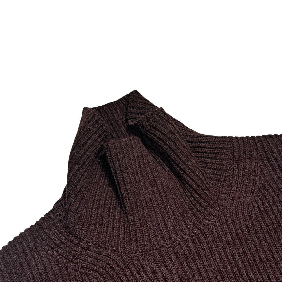 SUPER FINE WOOL RIB KNIT TURTLE NECK P／OタートルネックニットA8AP03RK