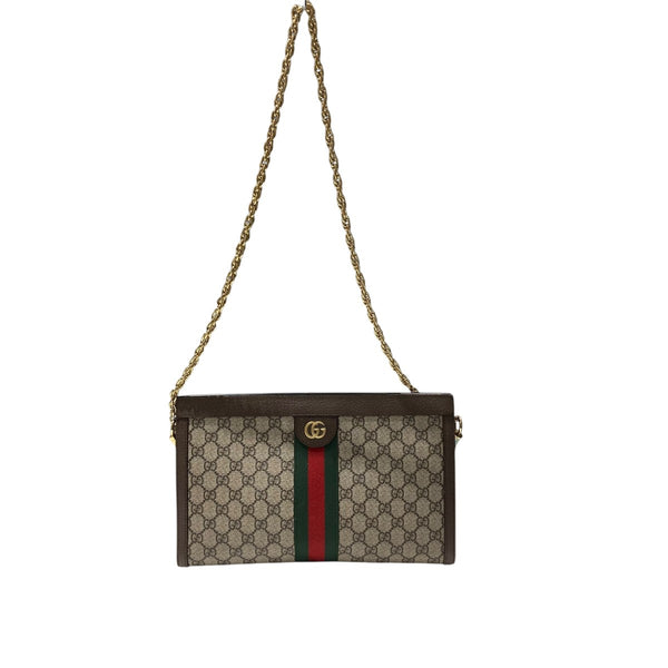 GUCCI  オフィディア オフィディア〕スモール ショルダーバッグ ・ベージュ＆ブラウン GG