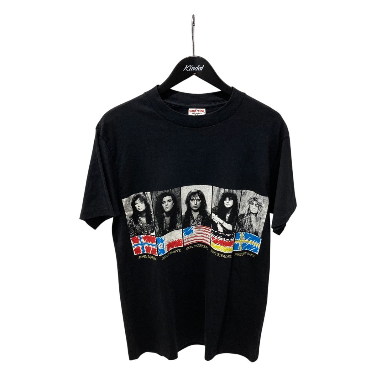 VINTAGE 90s DON DOKKEN WORLD TOUR 90 91ドン ドッケン プリント Tシャツ 古着・中古-1枚目のアイテム画像