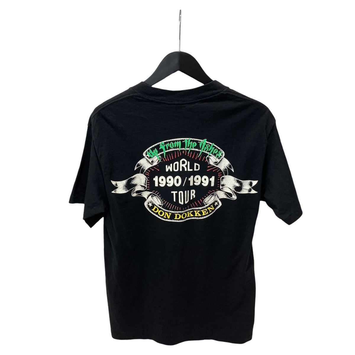 VINTAGE 90s DON DOKKEN WORLD TOUR 90 91ドン ドッケン プリント Tシャツ 古着・中古-2枚目のアイテム画像