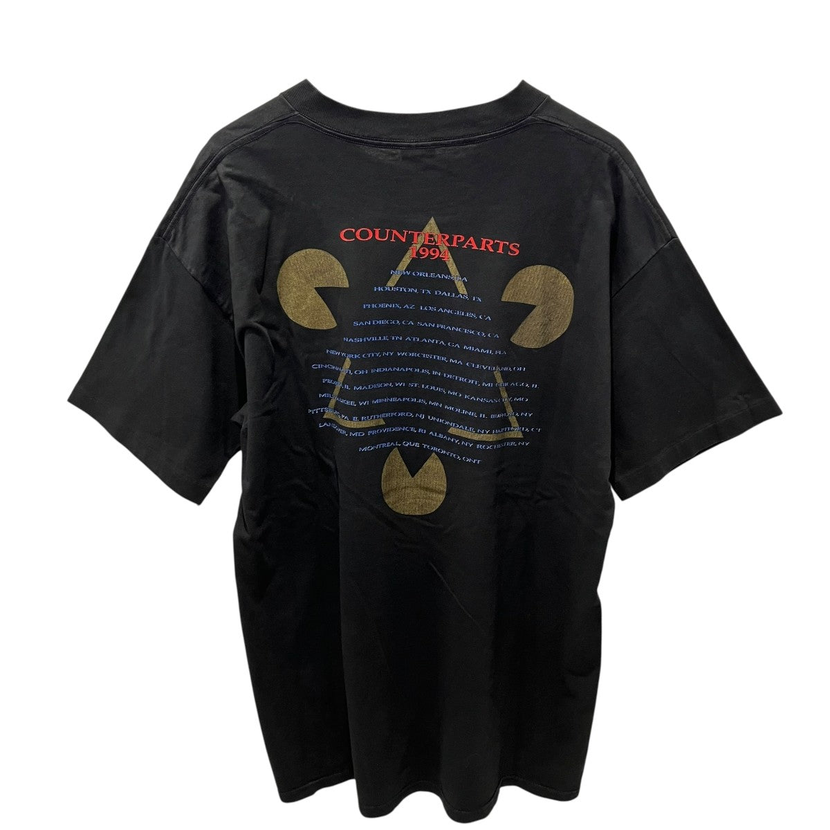 VINTAGE 90sRUSH TOUR 1994 半袖Tシャツ 古着・中古-2枚目のアイテム画像