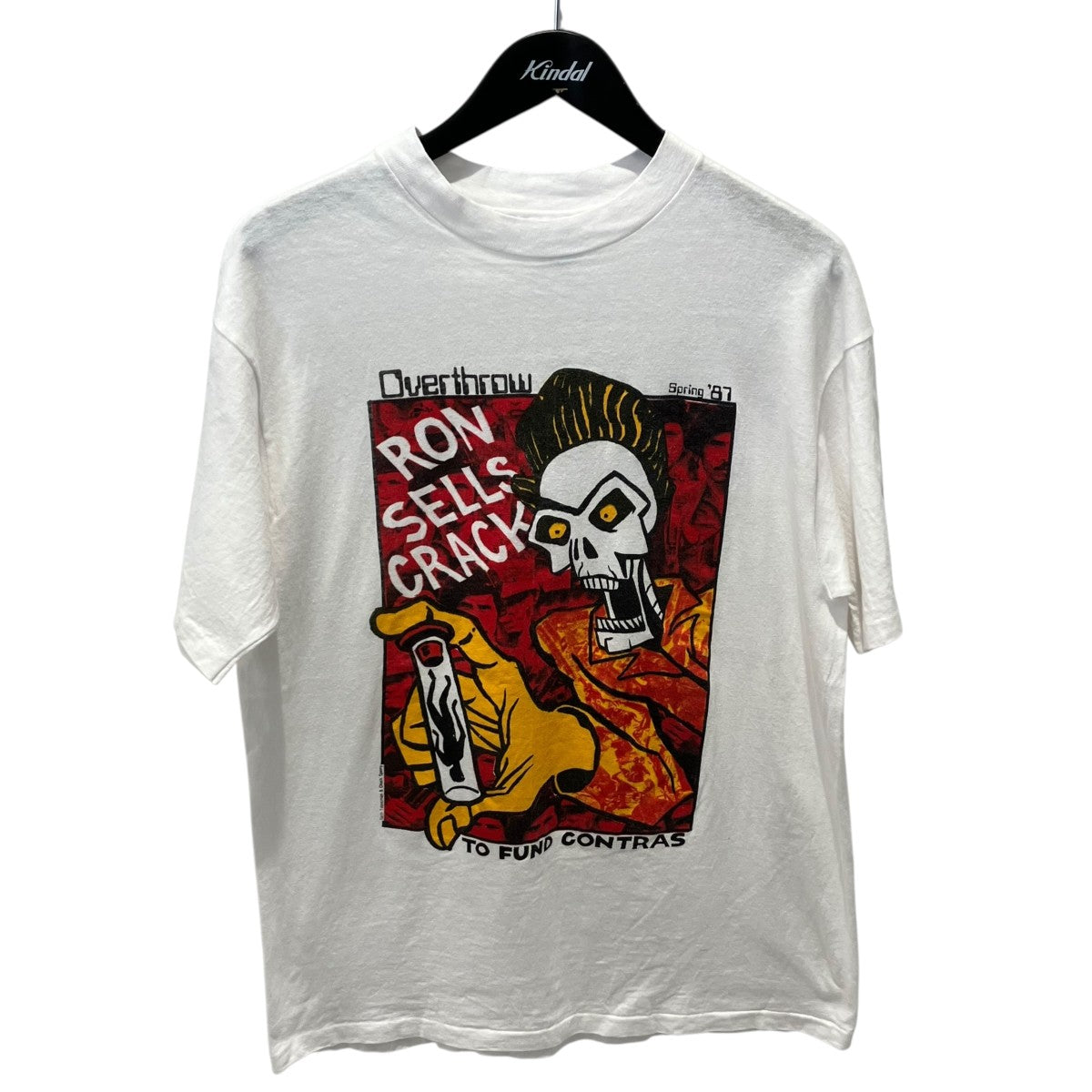 USED USA製 Hanes OverthrowTシャツ 古着・中古-1枚目のアイテム画像