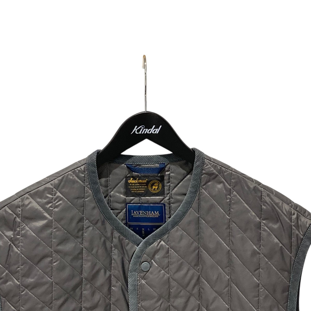 jackman×LAVENHAM キルティングベストLV5036 LV5036 グレー サイズ M