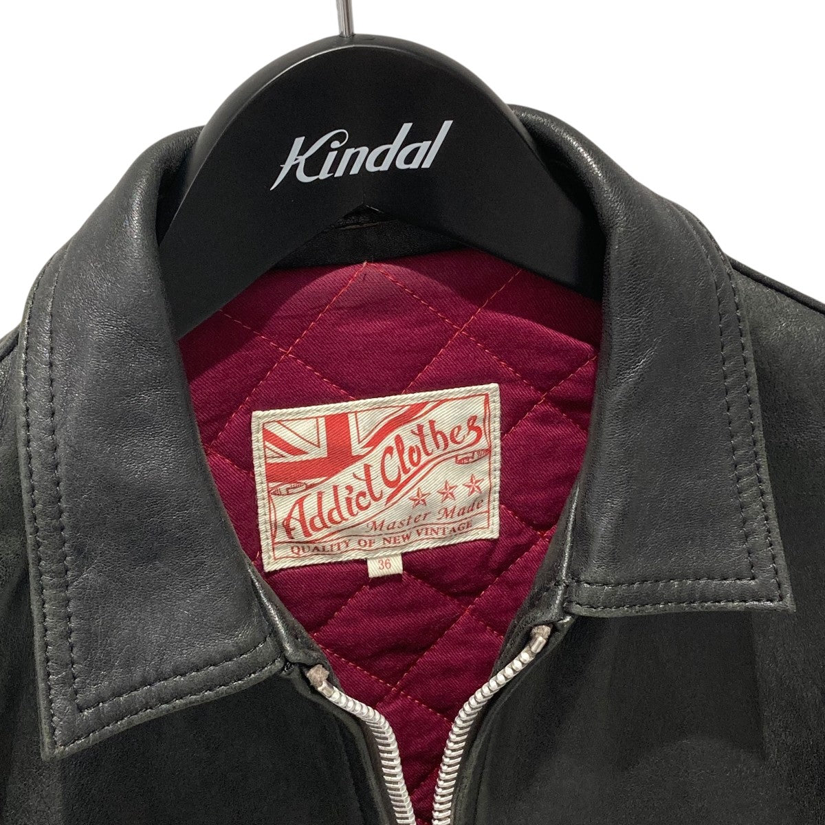 格安 ADDICT CLOTHES(アディクトクローズ) レザージャケット ブラック ジャケット・アウター